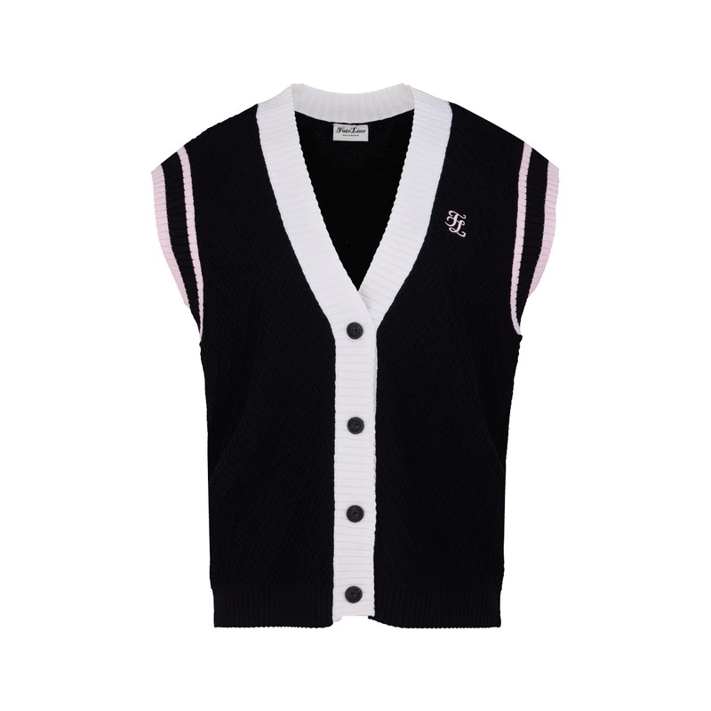 Fairliar Women Loose V-neck Vest Cardigan