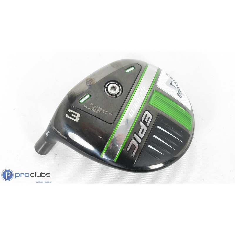 Left Handed Callaway Epic Speed 15* – 3 Wood – Head Only – R/H 363255