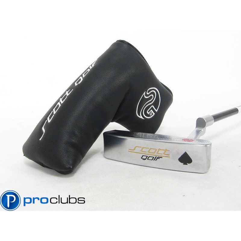 SCOTT GOLF SPADE PUTTER 34.5″ KBS TOUR ONE STEP SHAFT w/ HEADCOVER #442876