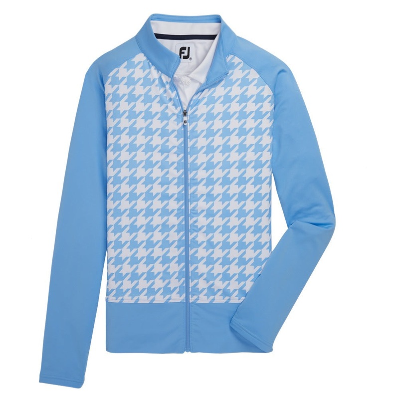 FootJoy Full Zip Houndstooth Print Midlayer Golf Jacket 2022 Women
