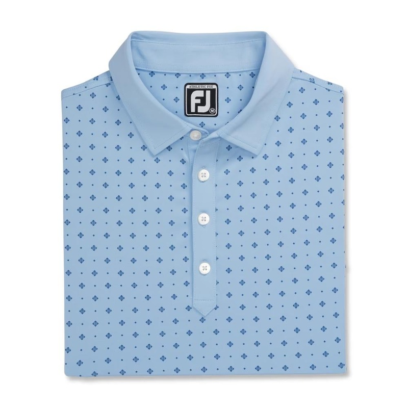 FootJoy Men’s Deco Print Polo 24 – Light Blue