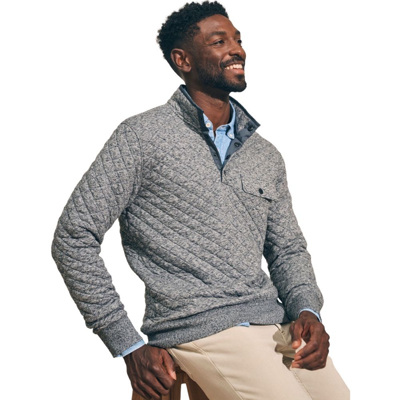 Faherty Men’s Epic Quilted Fleece Pullover