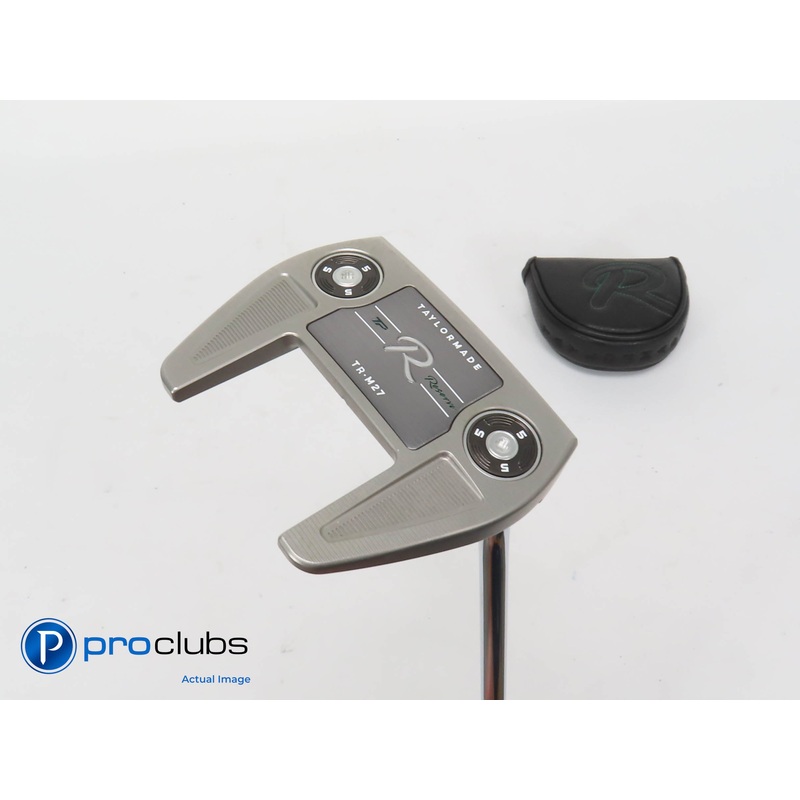 Nice TaylorMade 2023 TP RESERVE TR-M27 Single Bend 34″ PUTTER w/Headcover 407239