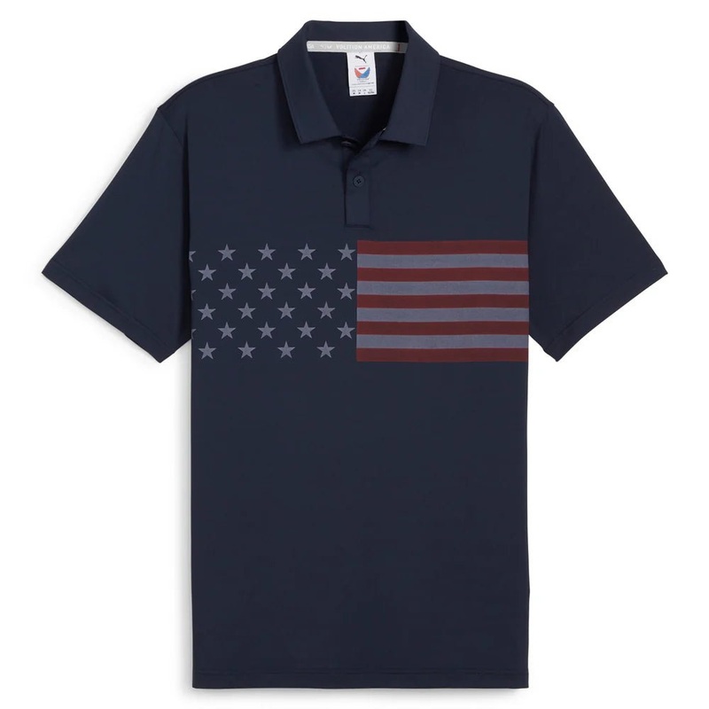 PUMA Golf Men’s Volition Stars-Bars Golf Polo