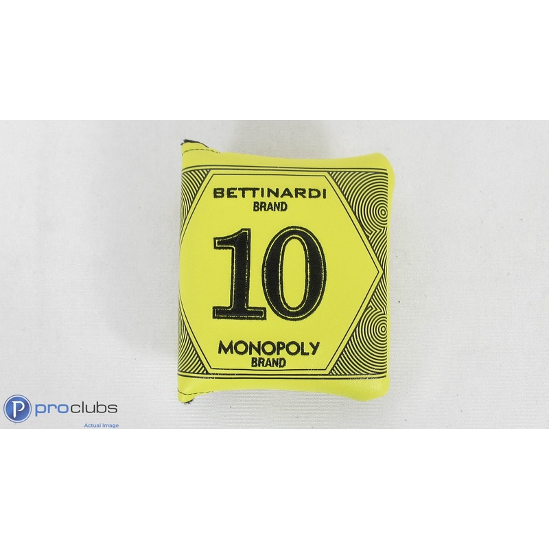 Rare! Bettinardi Monopoly “$10 Bill” Mallet Headcover – 391212