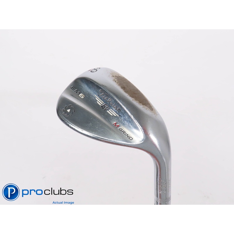 Titleist Vokey SM6 M-Grind 60*(8*) Chrome Wedge – Vokey Wedge Flex – 448726