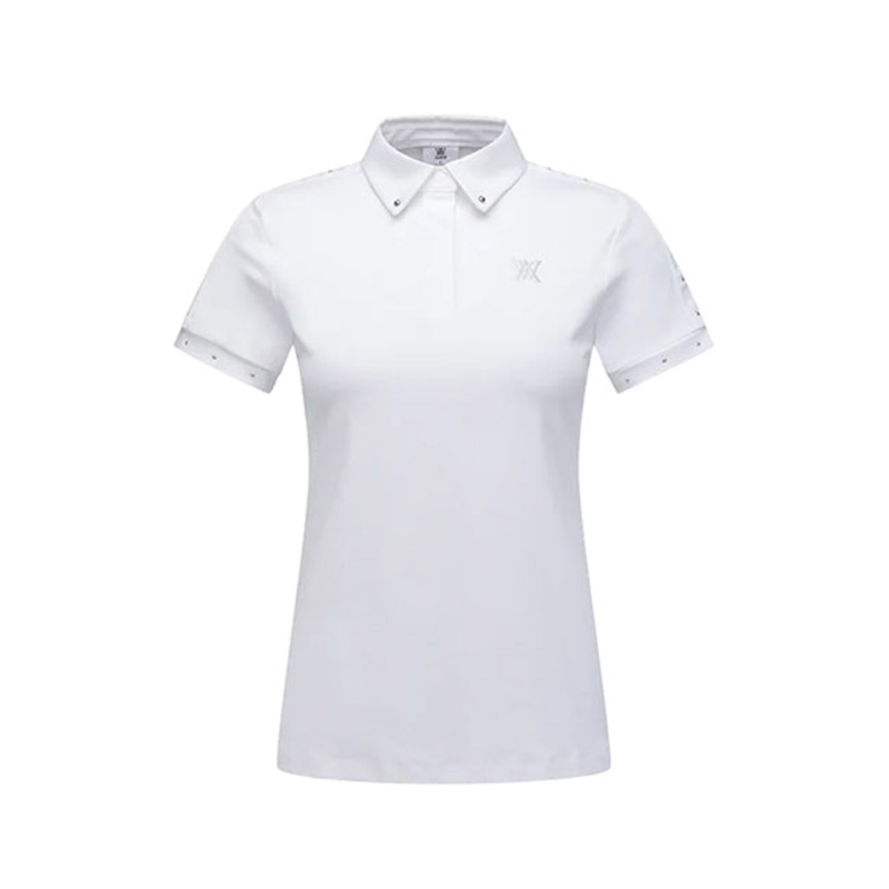 ANEW GOLF WOMEN BACK TRIANGULAR POINT SHORT T-SHIRT