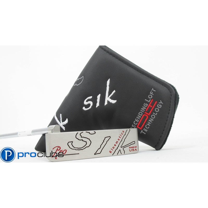 NEW LEFT HANDED SIK PRO C-SERIES PLUMBERS NECK PUTTER 34″ w/HEADCOVER #368359