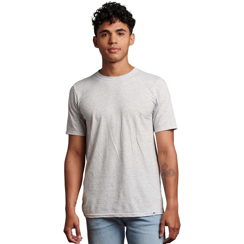 Custom Logo Russell Athletic Unisex Essential Performance T-Shirt  – Mens