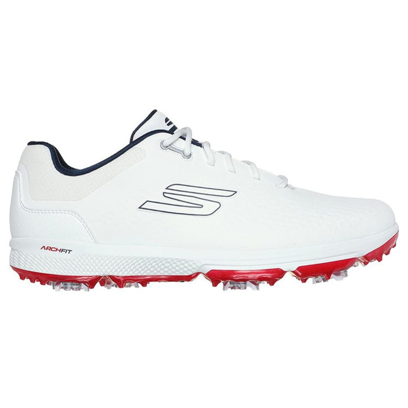 Skechers Go Golf Pro 6 golf Shoes – White/Navy/Red