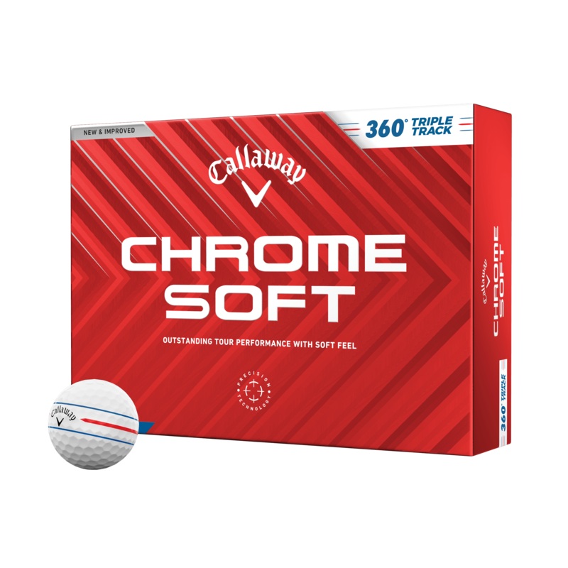 Callaway 2024 Chrome Soft 360 Triple Track Golf Balls
