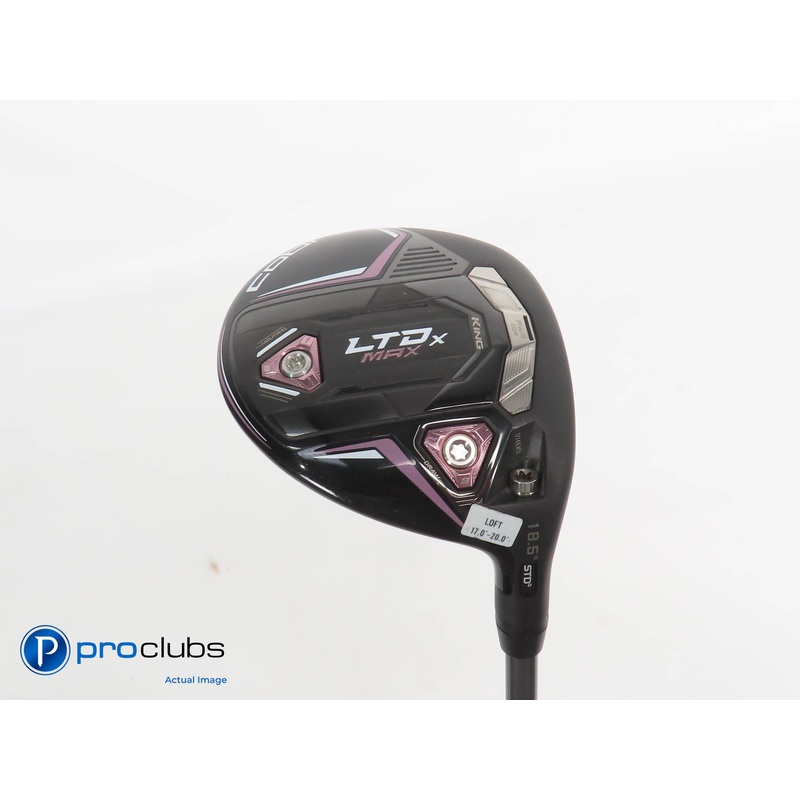 Ladies Cobra KING LTDx MAX 18.5* 3 WOOD Blk/Pink- Riptide 40g Ladies Flex 379213