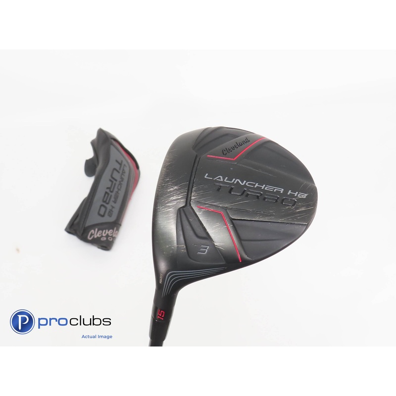 Ladies Left Handed Cleveland Launcher HB Turbo 15* 3 Wood wHC Ladies Flex 330295