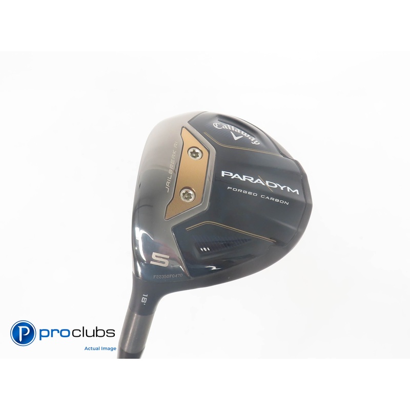 Left Handed Callaway Paradym 18* 5 Wood – Mitsubishi C6 Blue 50g Regular 384316