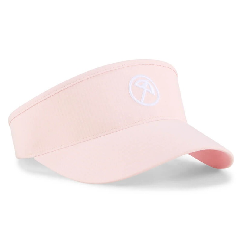 PUMA AP Seersucker Golf Visor Pale Pink – SS25 Women