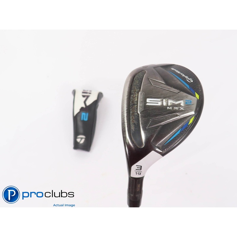 Left Handed TaylorMade SIM 2 MAX 22* 4 Hybrid w/HC – Ventus 5-A Senior – 448152