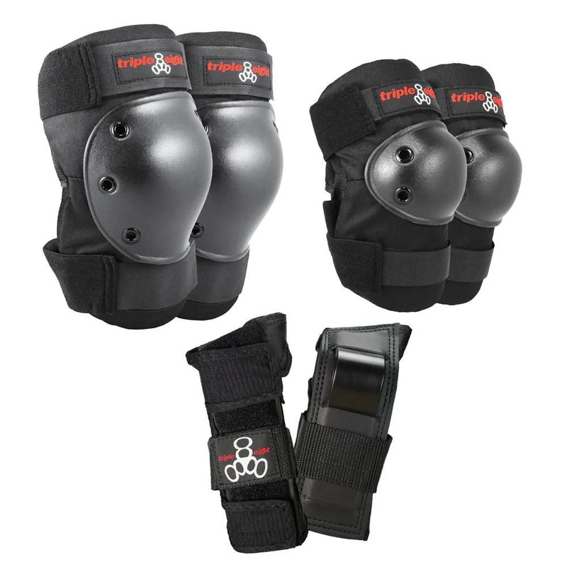 Triple Eight Saver Series Pads – 3 Pack – Juniors – Black