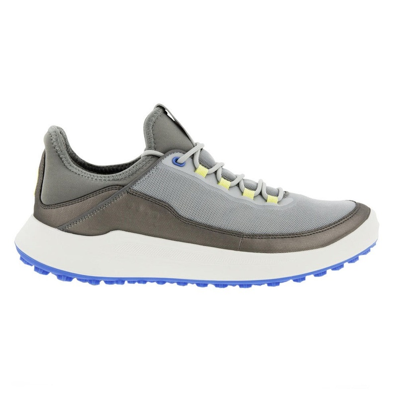 ECCO Core Mesh Spikeless Golf Shoes Concrete/Sunny Lime – 22 Men