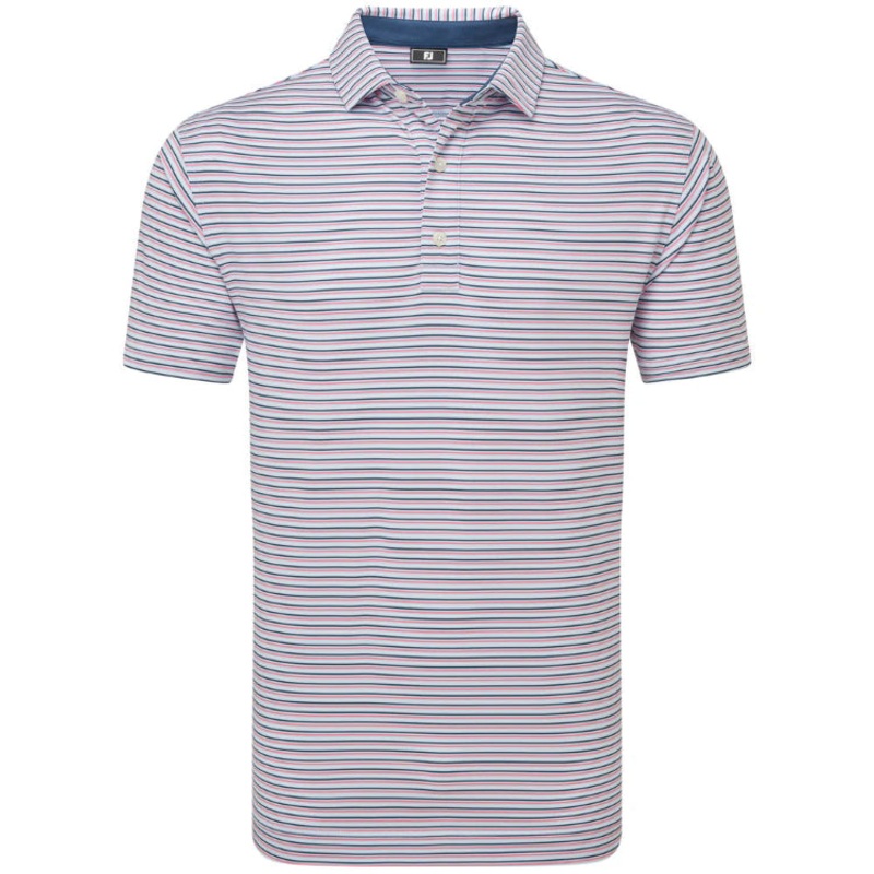 FootJoy Balance Stripe Lisle Golf Polo Shirt