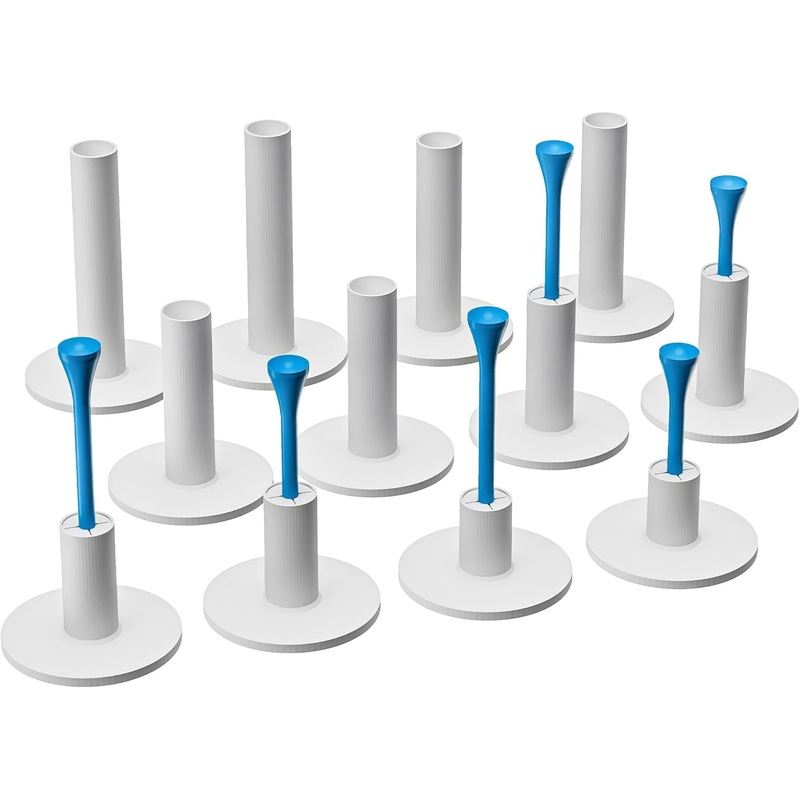 Rubber Golf Tees for Mats, Golf Tee Holder for Driving Range & Simulator