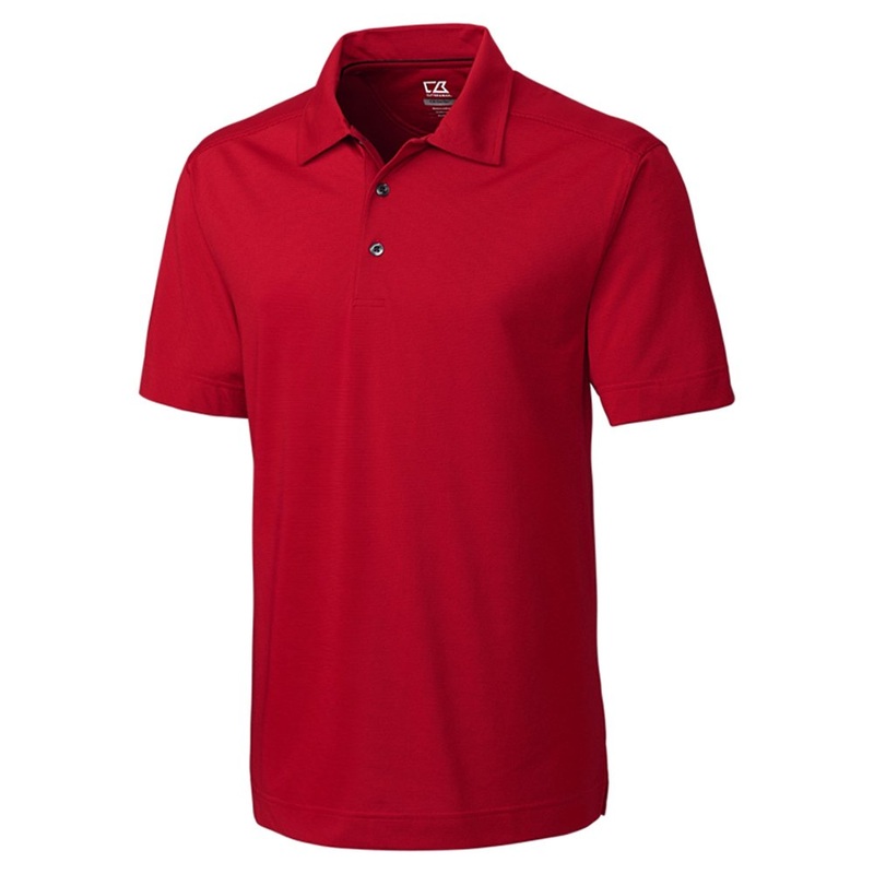 Cutter and Buck DryTec Medina Tonal Stripe Golf Polo (Big and Tall) Cardinal Red – SS16 Men