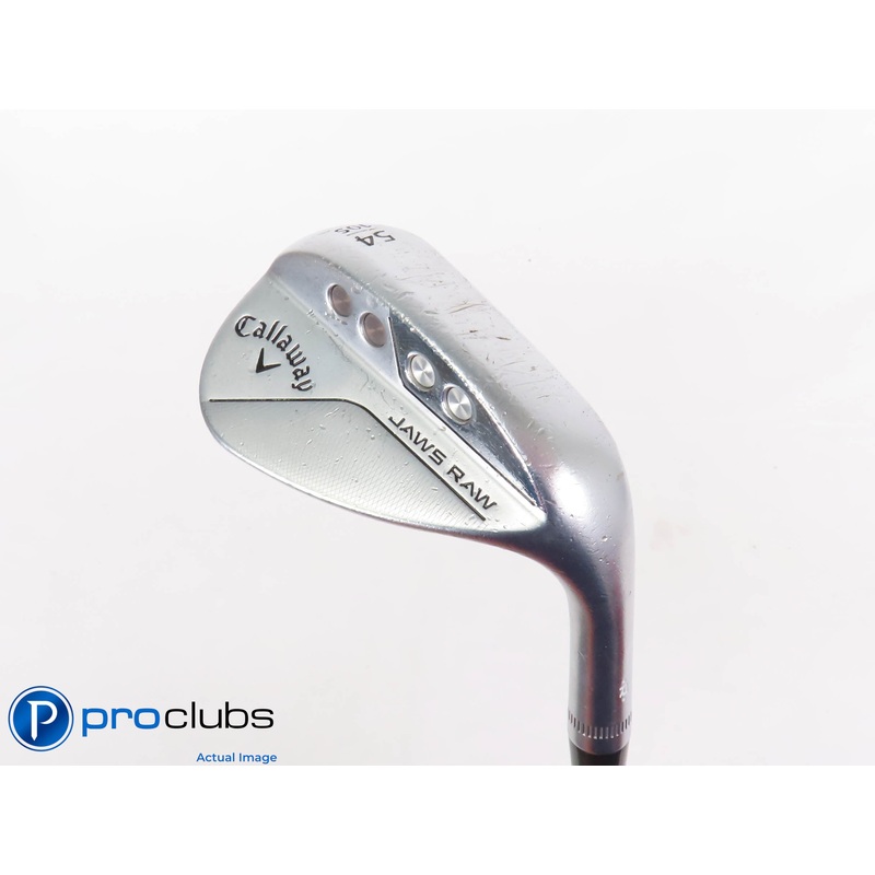 Callaway JAWS RAW Chrome 54*(10*) Wedge S-Grind – DG Spinner Wedge Flex #438590