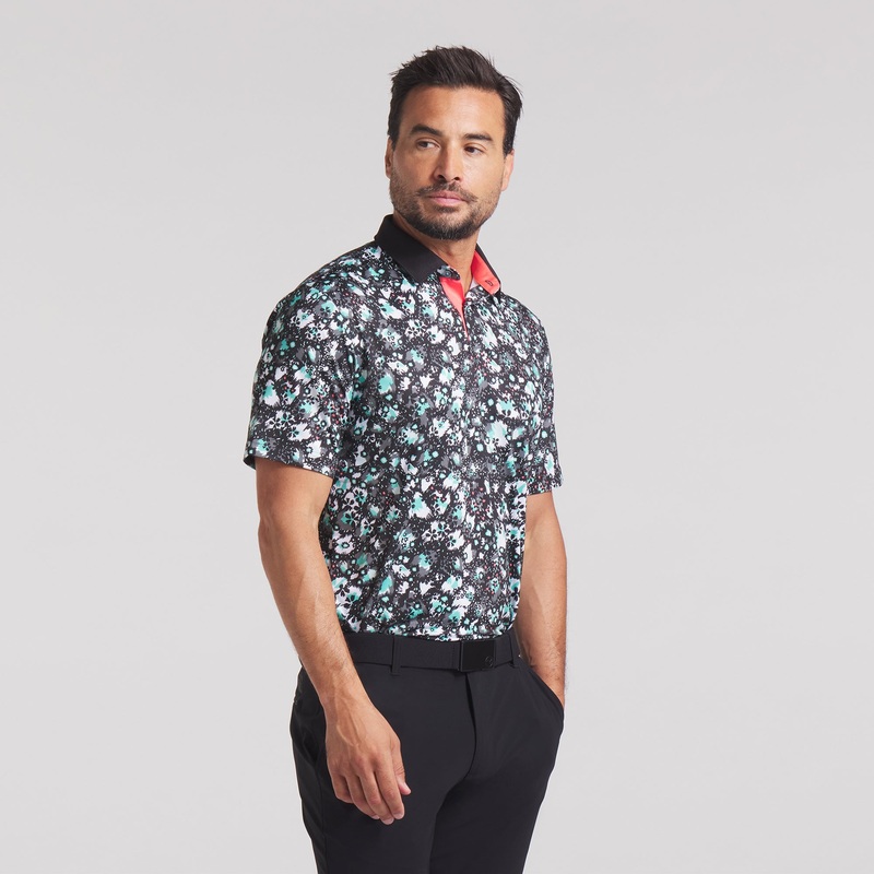 CLOUDSPUN Abstract Camo Golf Polo