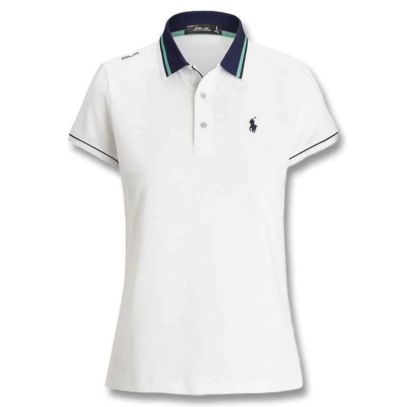 Ralph Lauren Tour Pique Val Golf Polo Ceramic White – FW24 Women
