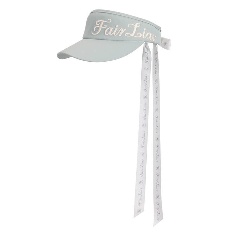 Fairliar Side Logo Wide Ribbon Golf Visor Mint – SS25 Women