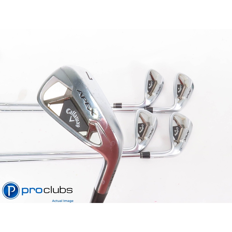 CALLAWAY ‘2021 APEX IRONS 7-PW,AW Steel Elevate 95 Regular Flex #435772