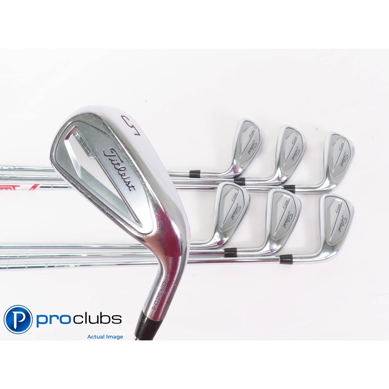 Nice Titleist ’23 T350 5-PW,GW IRON SET – AMT Red R300 Regular Flex Steel 448005