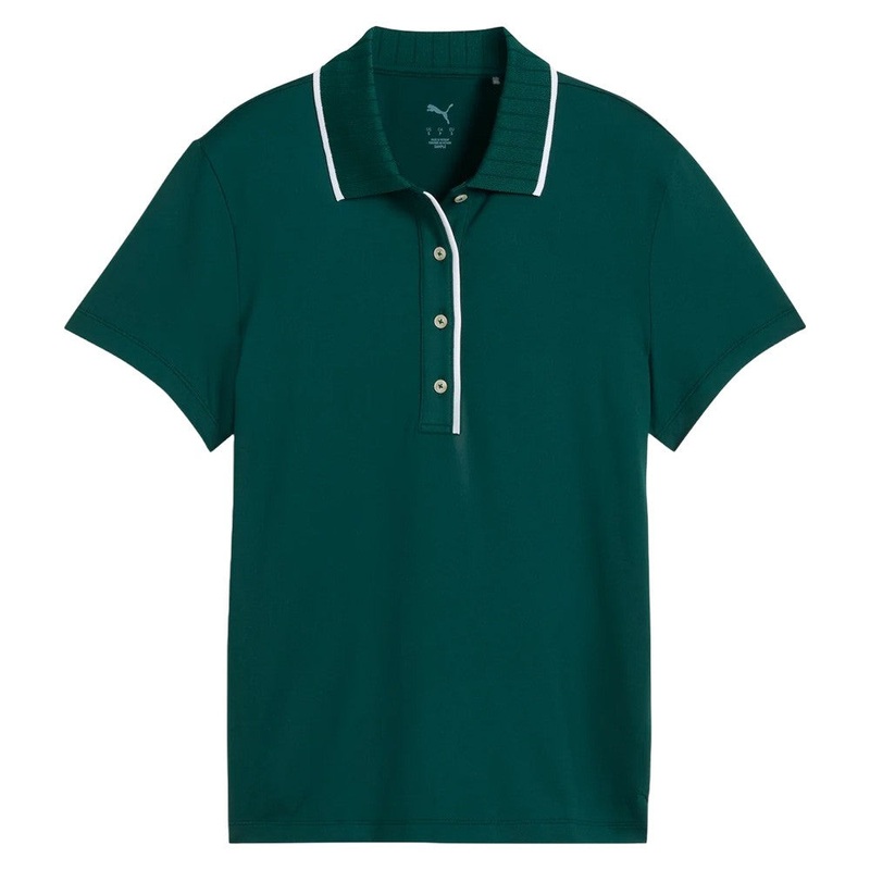 PUMA Cloudspun Bridges Golf Polo Dark Myrtle – SS25 Women