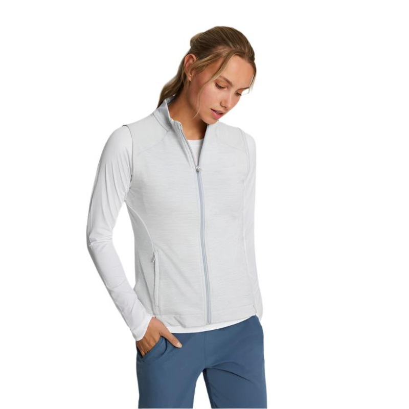 PUMA CLOUDSPUN Heather Full-Zip Golf Vest – Womens