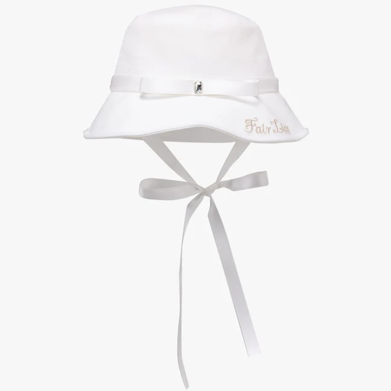 Fairliar Women Jewel Ribbon Bucket Hat