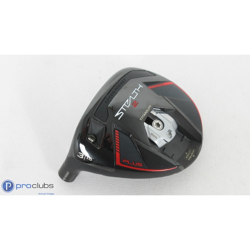 Nice! Left Handed TaylorMade Stealth-2 Plus 15* – 3 Wood – Head Only – 381132