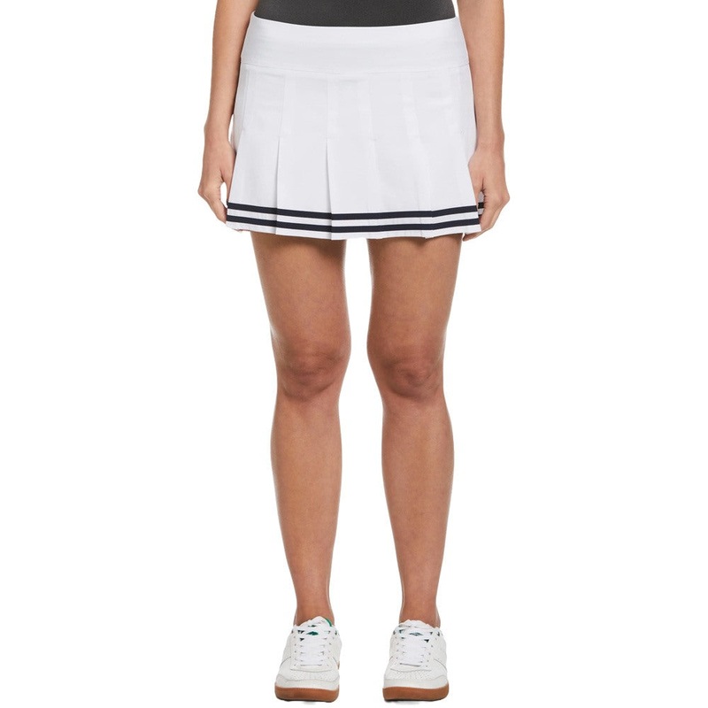 Original Penguin 13″ Contrast Hem Pleated Golf Skort Bright White – SS24 Women