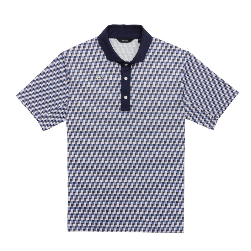 RADMOR Taylor Recycled Tetris Polo – Navy