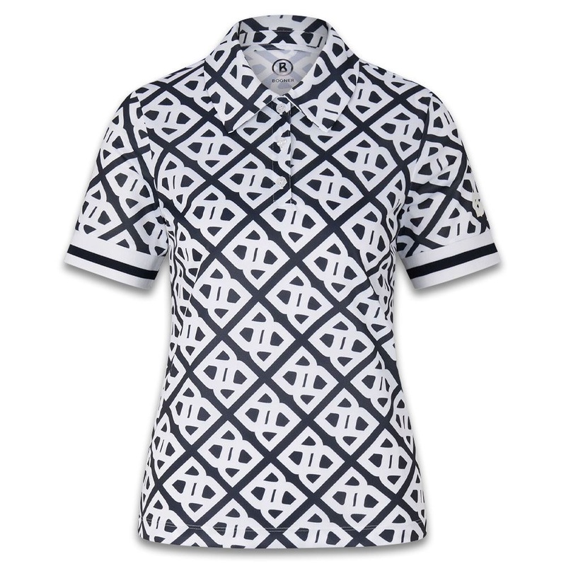 Bogner Calysa Golf Polo Navy Blue/White – SS24 Women