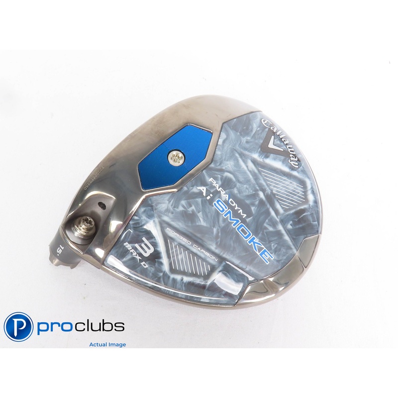 Left Handed Callaway PARADYM Ai Smoke MAX D 15* 3 Wood – Head Only – L/H #429481