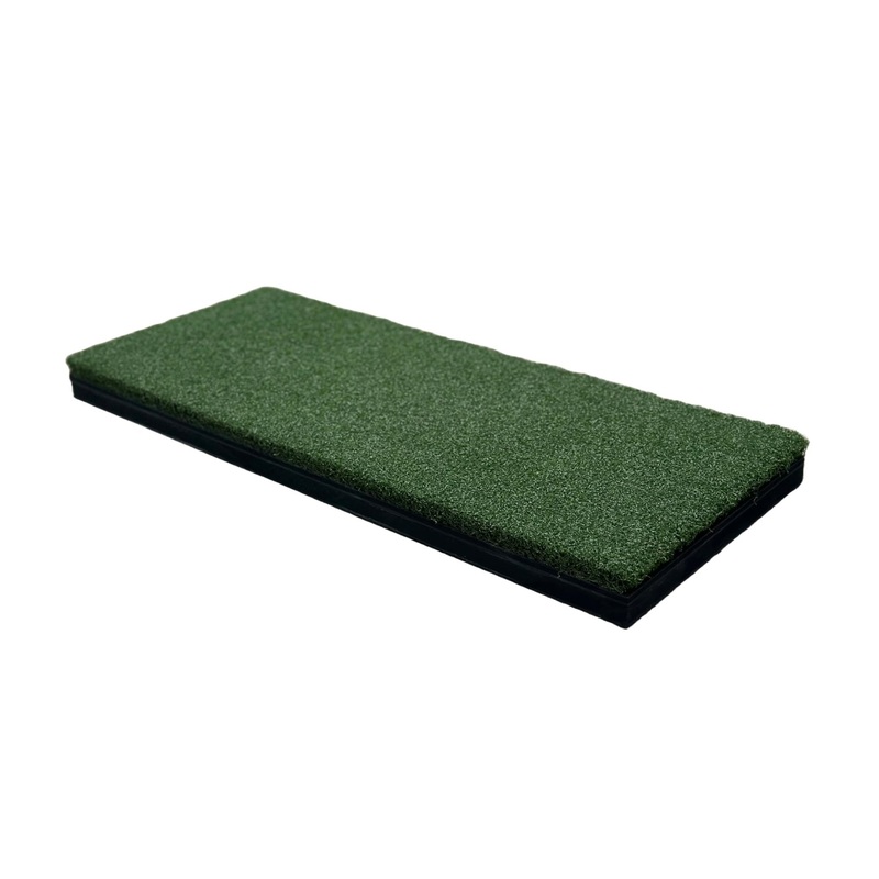 Beaver Tail Golf Simulator Mat with The Most Realistic Hitting Strip Insert for Joint Injury Prevention