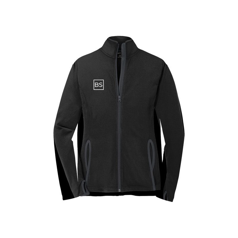 Black Square Golf Mens Sport-Wick Contrast Jacket