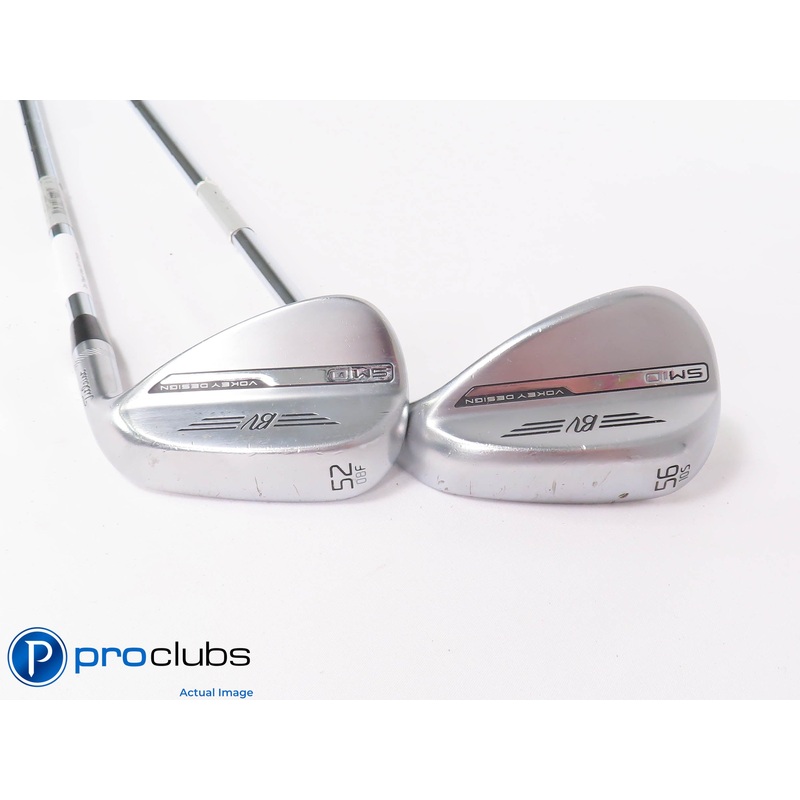 Titleist Vokey SM10 Chrome 52*,56* WEDGE SET – Vokey Wedge Flex 447955