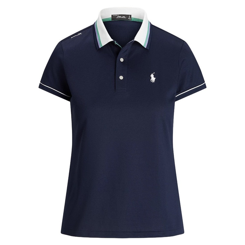 Ralph Lauren Tour Pique Val Golf Polo Ceramic Refined Navy – FW24 Women