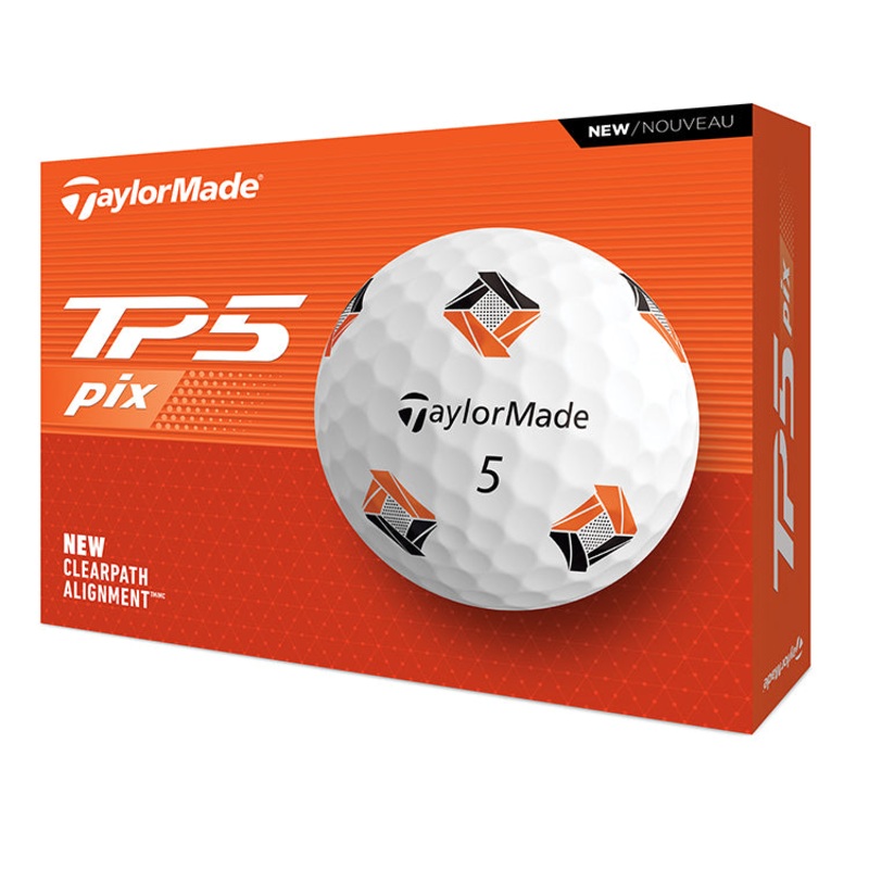 Taylormade TP5 PIX Golf Balls – White