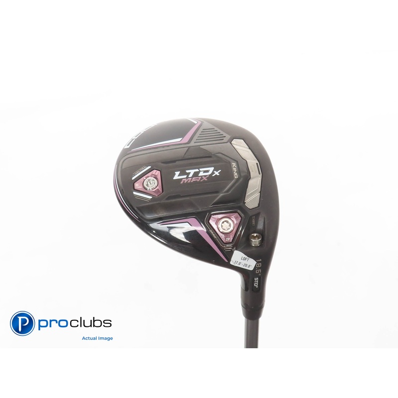 Ladies Cobra KING LTDx MAX 18.5* 3 WOOD Blk/Pink- Riptide 40g Ladies Flex 379309