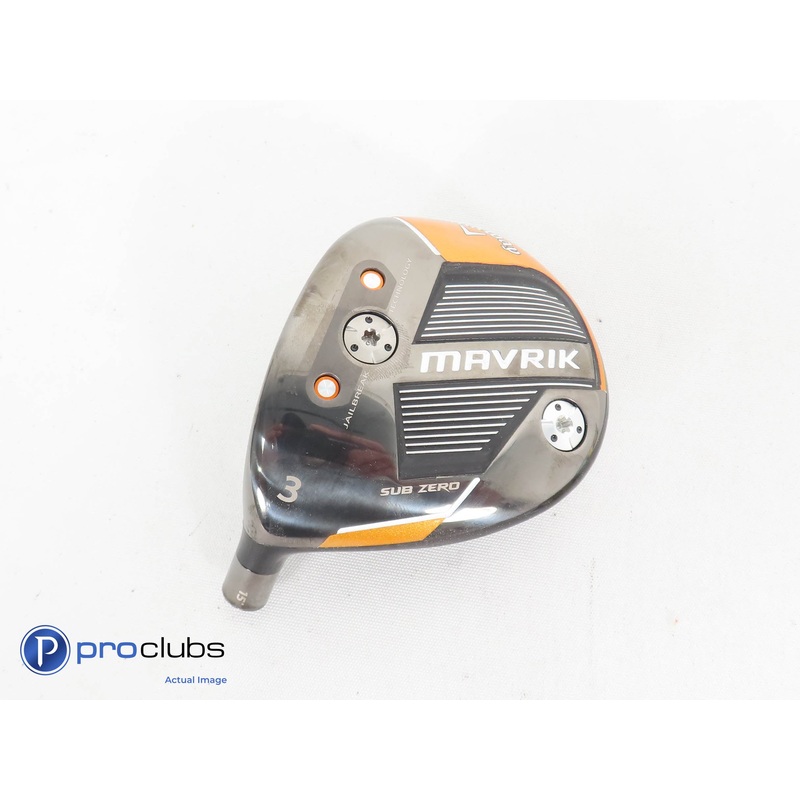 Left Handed Callaway Mavrik Sub Zero 15* 3 Wood – Head Only – L/H 277356