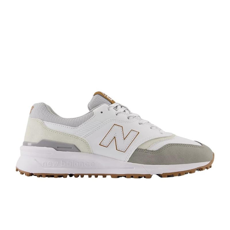 New Balance Men’s 977 SL Golf Shoes – White/Grey 24