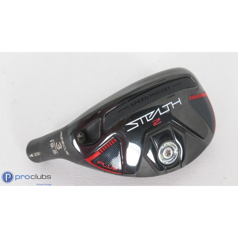 Nice! Left Hand TaylorMade Stealth-2 Plus 19.5* – 3 Hybrid – Head Only – 379649
