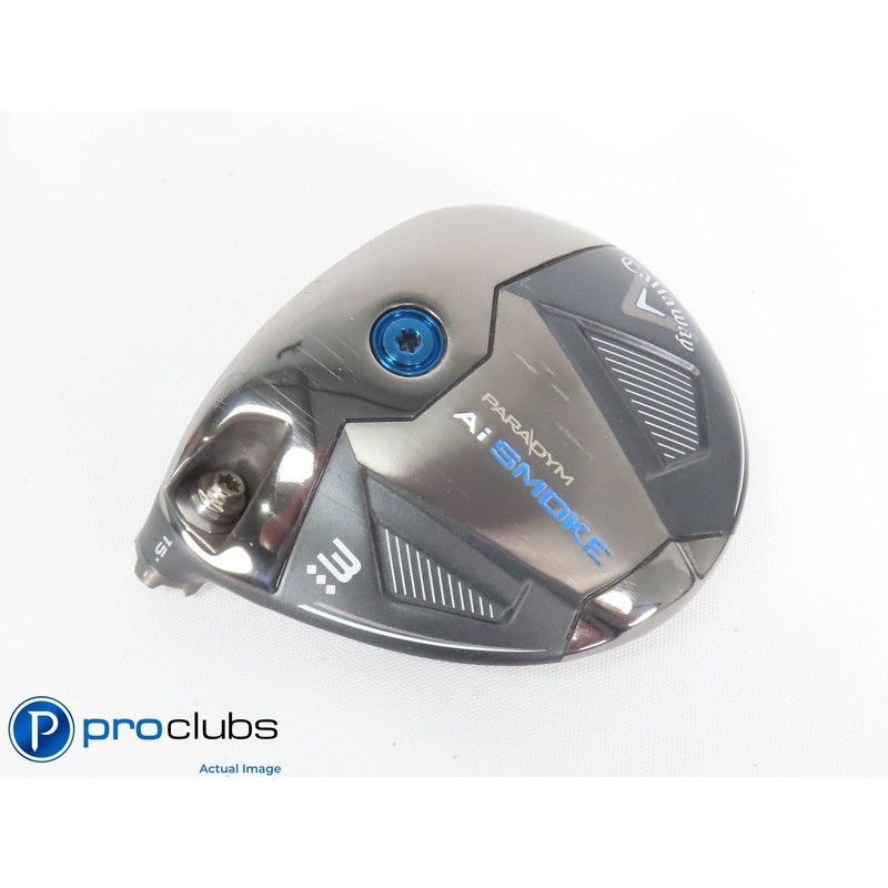 Nice Left Handed Callaway Ai Smoke Triple Diamond 15* 3 Wood HEAD ONLY 440361