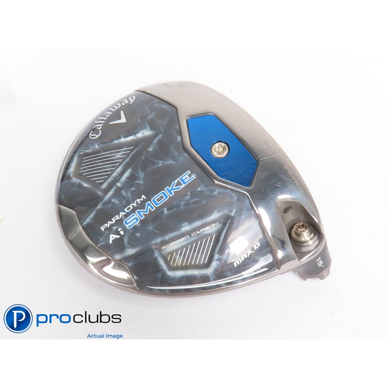 Callaway PARADYM Ai Smoke MAX D 15* 3 Wood – Head Only – 429486